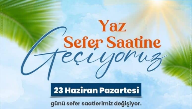 Toplu taşımada yaz tarifesine geçiliyor