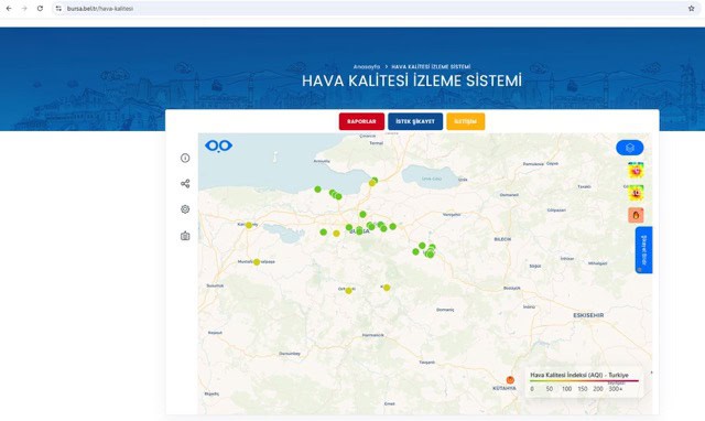 Bursa'da yangın izleme sistemi devreye alındı